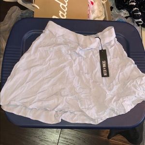 NWT Baby blue high waisted mini skirt.